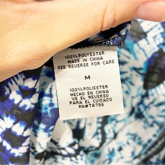 NWTs Patrons of Peace | Smocked Tie Dye Print Blouse Size Medium - Picture 5 of 11